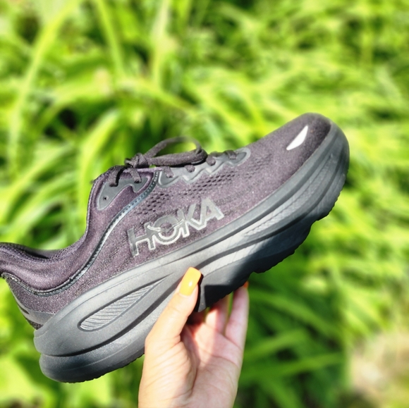 Size 12.5 D - Men's HOKA Bondi 9 All Black - Picture 7 of 11